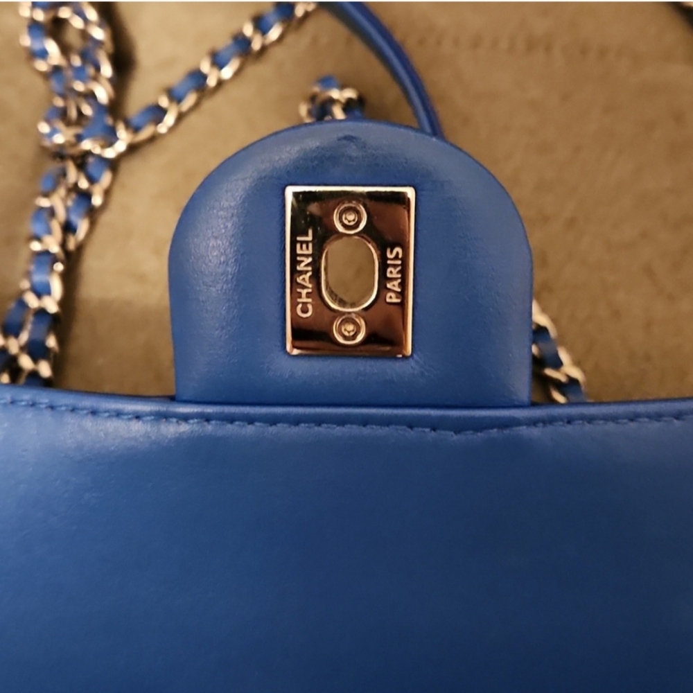 Chanel Patent Blue Medium Crossbody/ Shoulder Handbag 💙⚡️ - Picture 2 of 13